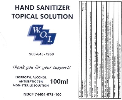 100ml Label (Woi Label)